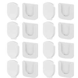 8kpl magneettinen kaukosäätimen pidike, itseliimautuva valkoinen kaukosäätimen pidike seinäkiinnityspaikka muotoilu kaukosäädin