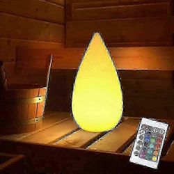 Teardrop saunalamppu kylpylään ladattava ja IP54-luokiteltu