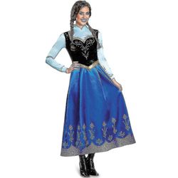 Voksen prinsesse Anna kostume Christmas Cos fancy kjole Outfit_y Junmai M