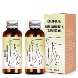 Turvotusta lievittävä ja lievittävä öljy, hierontaöljy hierontaterapiaan, rentouttava vartalo- ja kasvoöljy kipeille lihaksille 2pcs