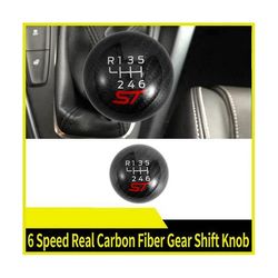 6 Speed Car Racing ST Carbon Fiber Gear Shift Knop til Ford Focus ST RS Fiesta ST Som vist