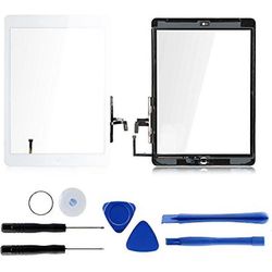 IPad Air 1 A1474 A1475 kosketusnäytön digitointilasin vaihto työkaluilla ja liimalla (valkoinen)-ZZY