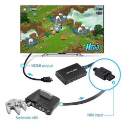 HDMI-kabel til N64, N64 til HDMI-konverter, sammensat med N64/gamecube/snes hs