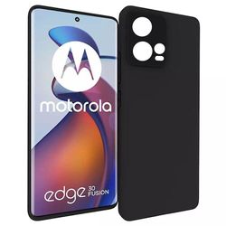 TechSolz Motorola Edge 30 Fusion - Matt TPU Mjuk Skal - Svart