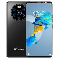 Nyheder Smartphone 5G 8GB Ram 128GB Rom 64MP kamera ulåste mobiltelefoner sort