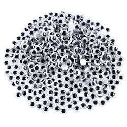 1000 kappaletta Silmät Itseliimautuva Googly Eyes for DIY Craft Scrapbooking, Festival Craft Doll Making T