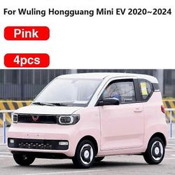 Wuling Hongguang Mini EV 2023 tarvikkeet 2020 ~ 2024 auton lokasuojan roiskeläpät roiskesuojat lokasuoja leivontamaali suojaa roiskeläppä Vaaleanpu...