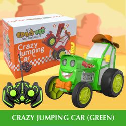 unbrand Elektrisk Crazy Jumping Car Stunt Car leketøy med lydlys Holdbar rotasjon Stunt Drift Kjøretøy leketøy for barn Tidlig utdanning Grønn