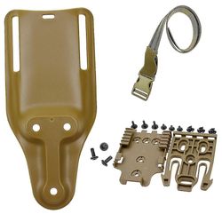 Taktisk pistolhylster Tilbehør Qls Quick Locking System Kit Universal Jagt Low-ride Belt Paddle Drop Ben Elastikbåndsrem tan langt sæt