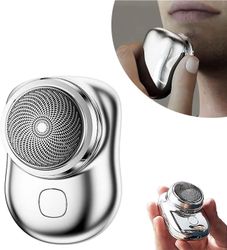 Ny kraftig herrebarbermaskin, bærbar mini elektrisk barbermaskin, USB Magic Mini elektrisk barbermaskin for menn, enkel en-knapps betjening, egnet ...