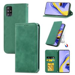 Gangxun Sag Til Samsung Galaxy A71 5g Magnetisk Lukning Læder Tegnebog Cover Housse Etui Shockproof - Grøn