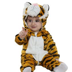 Mikasa Reedca Baby Dinosaur Kostume Børn Cute Hoodie Jumpsuit Animal Costume Halloween Tiger 3-6 Months
