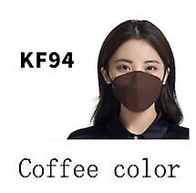 Lauwodun Pil-formet Kf95 Voksen Ansigtsmaske Voksen Fisk-formet Åndbar Kn94 Tre-dimensionelle Mask-50 Pieces kaffe