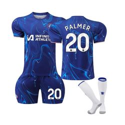 Chelsea Hemma Barnfotbollstrja med Strumpor NO.20 Palmer 2024-2025 24 tyyli3370