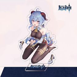 To-dimensionelle Yuanshen Spil Thunder General Gan Yu Walnut Akryl Beslag Style 25