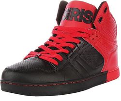 Osiris NYC 83 CLK Black Red Dip Miesten Hi Top Luistelukengät-7 Musta punainen dippi 7 UK 40.5 EU 8 US