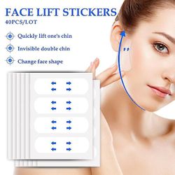 Mikasa 80 stk/ sæt Invisible Thin Face Facial Klistermærker Facial Line Rynke Sagging Hud V-form Face Lift Tape Scotch For Face 80pcs