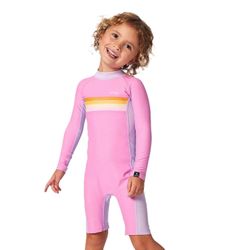Rip Curl Kids Rainbow Tide Springsuit Shortie Vaaleanpunainen 7 - 8 Yrs