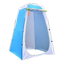 Udendørs bærbar Privacy Shower Toilet Telt Foldable Camping Telt Anti Uv Udendørs Dressing Telt Beach Camping Udstyr Blå