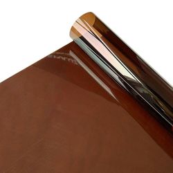 läpinäkyvä ikkunakalvo monivärinen aurinko sävy itseliimautuva lasimaalaus sisustus vinyylirulla DIY A4 20/40 * 120cm Tummanruskea 20x120cm