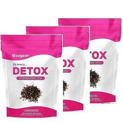 3kpl Detox-teetä tukee terveellistä painoa, auttaa vähentämään turvotusta, luonnollista energiaa