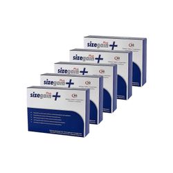 SizegainPlus x5 SizeGain Plus, kapselit miesten miehekkyyden ja seksuaalisen tehon lisäämiseksi