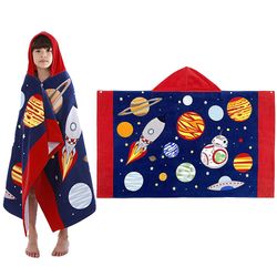 Gangxun Kids Beach Pool Bad Hætteklædte håndklæde, 76 * 127cm Overdimensionerede Barn Drenge Piger Swim Surf Camping Hood Håndklæde, absorberende b...