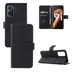 Etui til Realme 9i Cover Premium Læder Med Kortholder Flip Folio Magnetisk Etui Coque - Sort