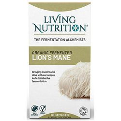Living Nutrition Living Ernæring Økologisk Fermenteret Lion's Mane Caps 60 (LN2102)