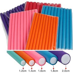 Hår Skum Curler Roller Set 10 Twist Curls Flexi Stænger Genanvendelige Kabel Slips - Tilfældig farve 1.8cm