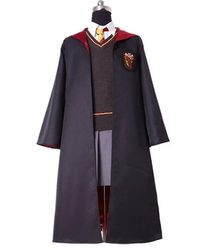 Hermione Granger Gryffindor Uniform Kostym Kostym Barn Vuxen Outfit Gåva V A bara slips L
