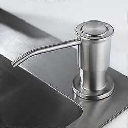 Alusvuoteen saippua-annostelija, ruostumattomasta teräksestä valmistettu tiskialtaan saippua-annostelija, sisäänrakennettu saippua-annostelija 500 ...