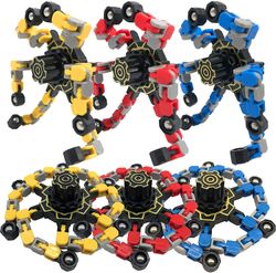 AIR Transformable Fingerspids Gyro transformable fingerspids Angst Stress Relief Legetøj (6 PCS)
