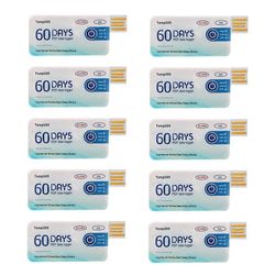 10 kpl / erä TempU05 lämpötiladataloggeri kertakäyttöinen 60 päivän PDF-raportti USB-portin tiedot USB-dataloggeri Kuten