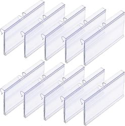 Läpinäkyvät hintalapputelineet - 50 kpl lankahyllyille myymäläkoossa 100*42mm