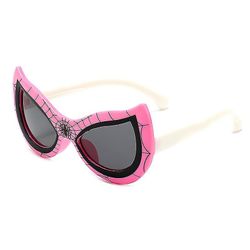 Yunshu Børn Polariseret UV-beskyttelse Silikone Solbriller, Spider Net Style Pink