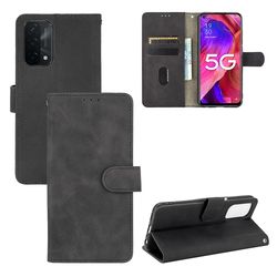 Etui til Oppo A93 5g / A93s 5g Cover Premium Læder med kortholder Flip Folio Magnetisk etui Etui Coque - Sort