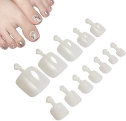 100 tekovarpaankynnen setti 12 eri koossa, lyhyt ja neliömäinen luonnollinen