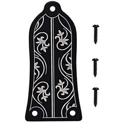 Gitar Truss Rod Cover Gr34 Truss Rod Shape Case For elektrisk gitar (svart)