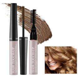 Root Touch Up Tummanruskea, vedenpitävä Harmaat hiukset Cover Up Partaväri Hiusten ripsiväri Root Cover Up Hienkestävä Pitkäkestoinen ruskea