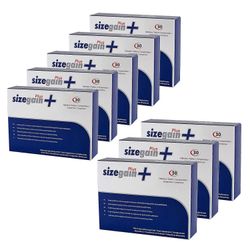 SizegainPlus x8 SizeGain Plus, kapselit miesten miehekkyyden ja seksuaalisen tehon lisäämiseksi