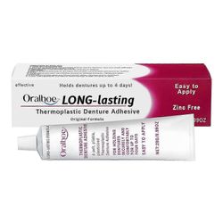 Termoplastinen hammasproteesien liima, Premium Formulas -liimaton hammasproteesien liimavoide, hammasproteesien uudelleen sovittamiseen ja kiristäm...