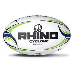 Rhino Sarvikuonon sykloni Rugby Ball Valkoinen 4