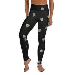 Høj talje Guld Balloner Yoga Leggings XL