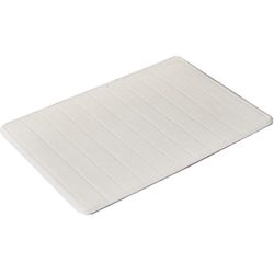 Linkrunning Badeværelse Tæppe Skridsikker Bademåtte Absorberende Bademåtte Memory Skum Badetæppe Bademåtter Gulvmåtter (40x60 Cm,beige) fløde As shown