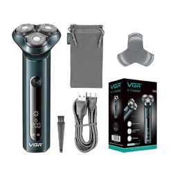 VGR Parranajokone Professional Beard Razors Vedenpitävä parranajokone Ladattava partatrimmeri Langaton miesten parranajokone V-310 laatikon kanssa