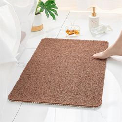 Blød tekstureret karbadmåtte, skridsikker komfort badekarmåtter (brun, 40-60 cm)