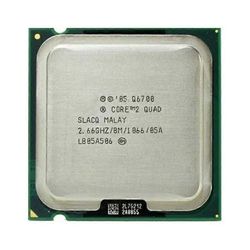 Core 2 Quad Q6700 -suoritin - kanta 775 4 ydintä 4 säiettä 2,66 GHz 8 Mt L2-välimuisti 105 W TDP.