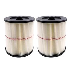 2pack filter til Vac Filter Håndværker 17816, 9-17816 Udskiftning Våd Tør Vac Luftfilter til Shop Dele