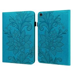 Lenovo Tab M10 3rd Gen Lace Flower Embossing Pattern nahkainen tablettikotelo Sininen